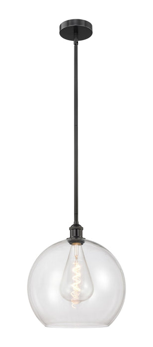 Innovations 616-1S-BK-G122-14 One Light Pendant, Matte Black