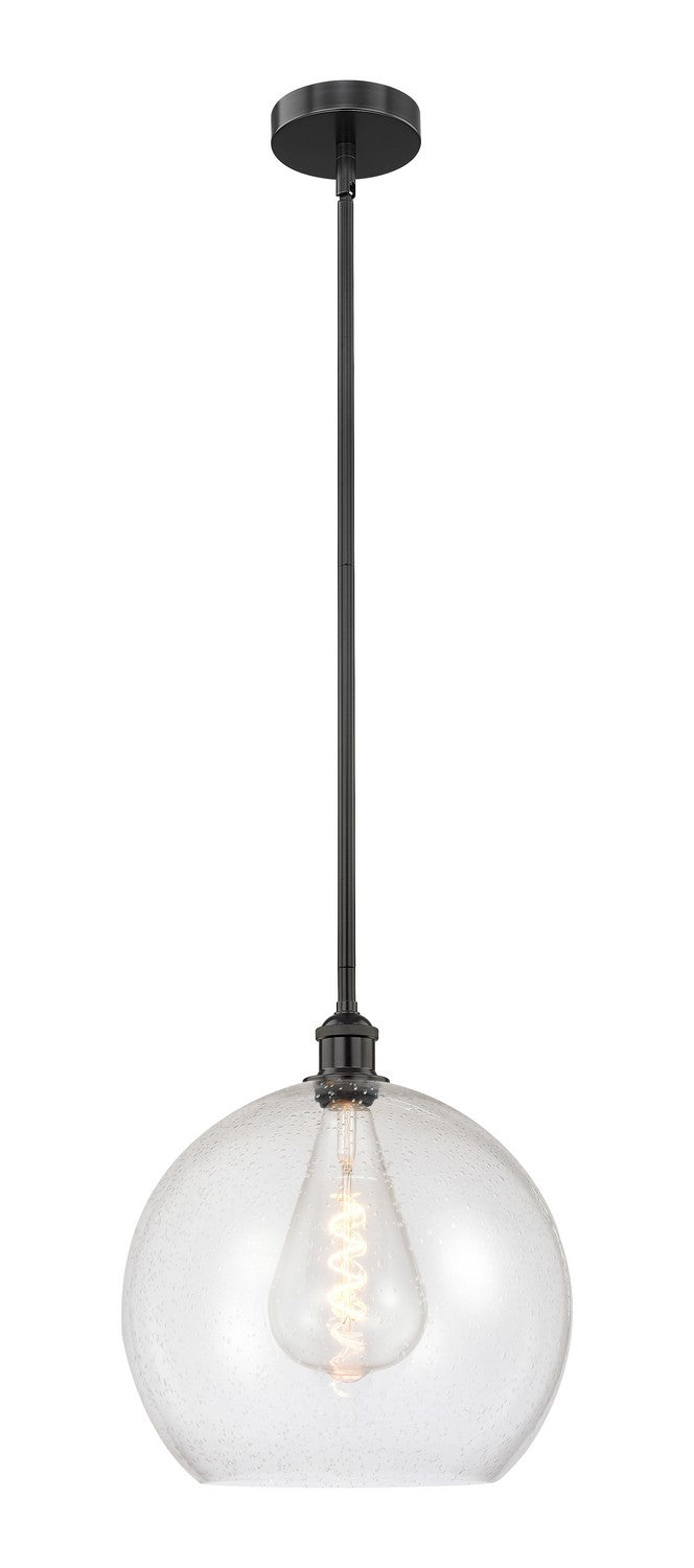 Innovations 616-1S-BK-G124-14 One Light Pendant, Matte Black