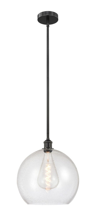 Innovations 616-1S-BK-G124-14 One Light Pendant, Matte Black