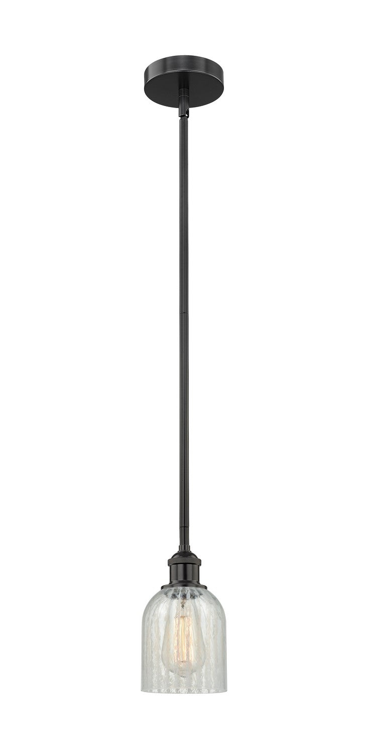 Innovations 616-1S-BK-G2511 One Light Mini Pendant, Matte Black
