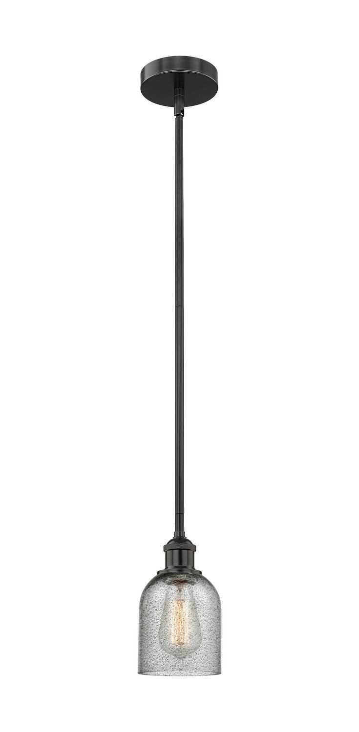 Innovations 616-1S-BK-G257 One Light Mini Pendant, Matte Black