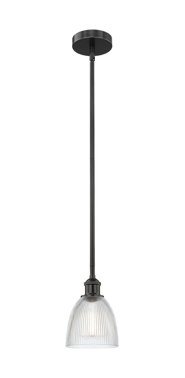 Innovations 616-1S-BK-G382 One Light Mini Pendant, Matte Black