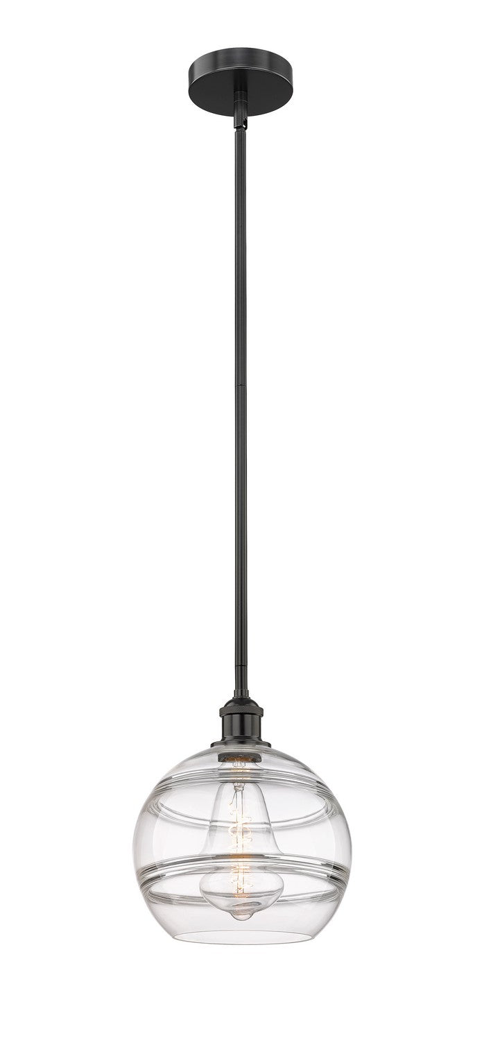 Innovations 616-1S-BK-G556-10CL One Light Mini Pendant, Matte Black