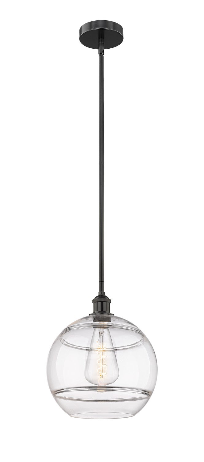 Innovations 616-1S-BK-G556-12CL One Light Mini Pendant, Matte Black