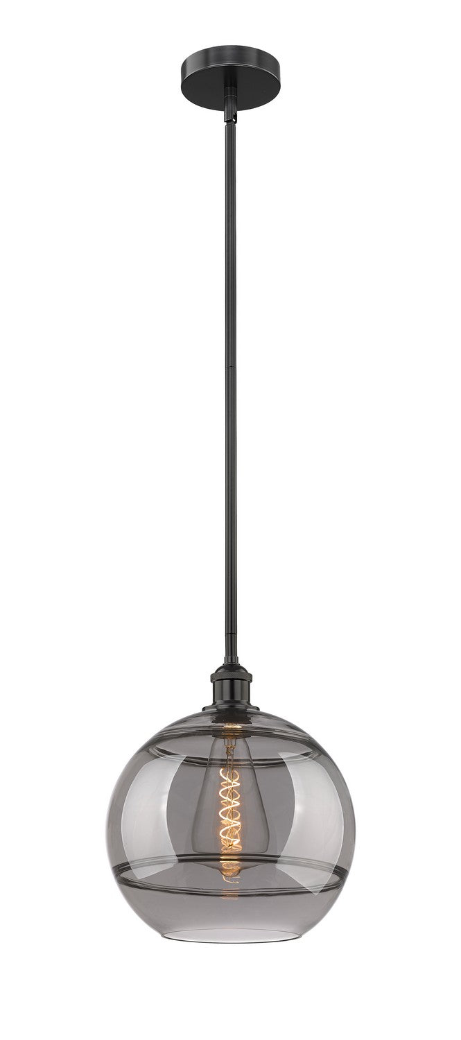 Innovations 616-1S-BK-G556-12SM One Light Mini Pendant, Matte Black
