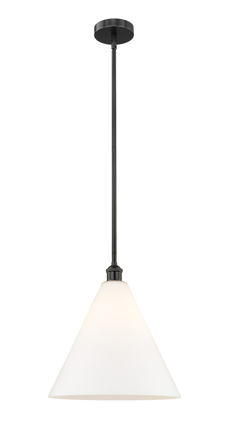 Innovations 616-1S-BK-GBC-161 One Light Pendant, Matte Black