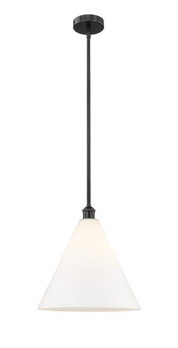 Innovations 616-1S-BK-GBC-161 One Light Pendant, Matte Black