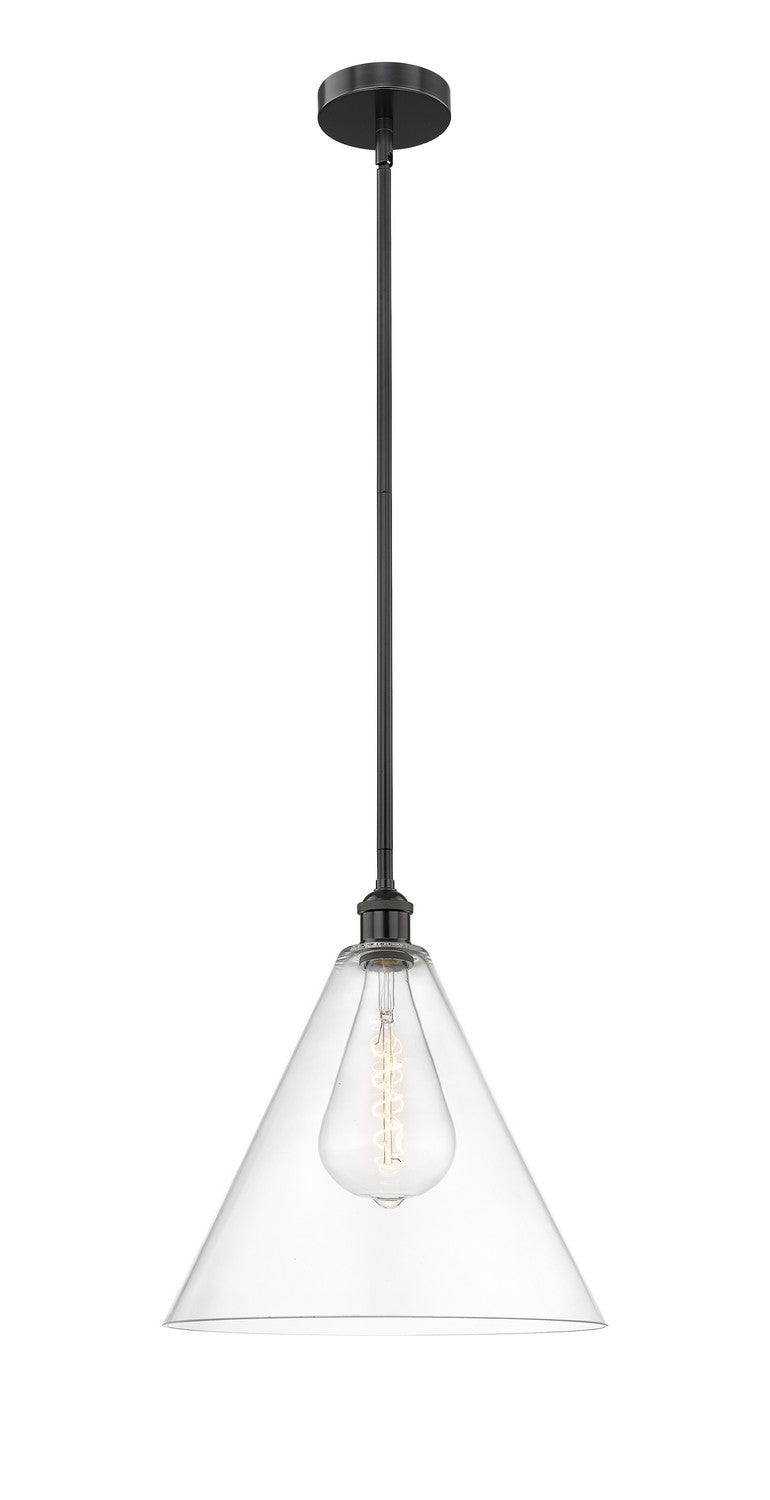 Innovations 616-1S-BK-GBC-162 One Light Pendant, Matte Black