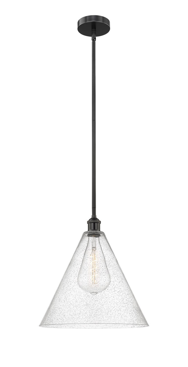 Innovations 616-1S-BK-GBC-164 One Light Pendant, Matte Black