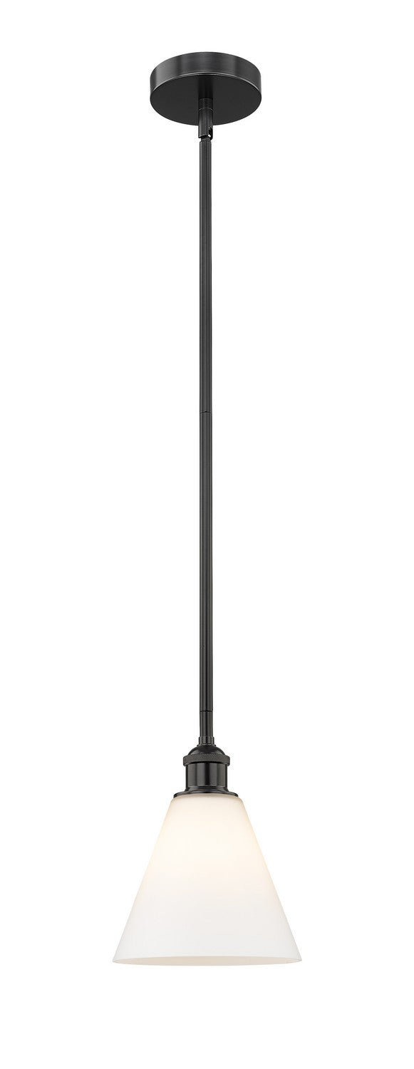 Innovations 616-1S-BK-GBC-81 One Light Mini Pendant, Matte Black