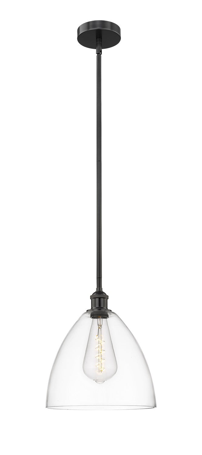 Innovations 616-1S-BK-GBD-122 One Light Mini Pendant, Matte Black