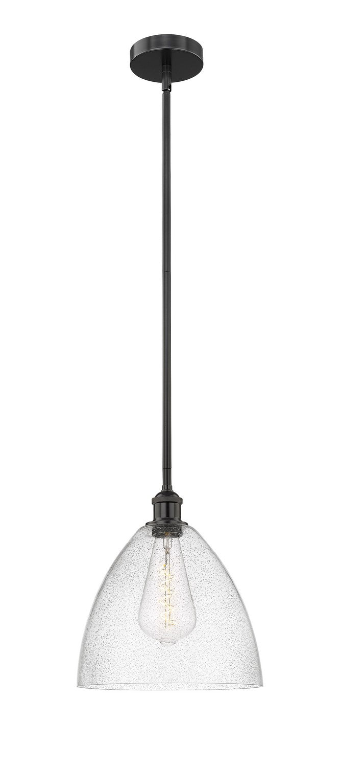 Innovations 616-1S-BK-GBD-124 One Light Mini Pendant, Matte Black