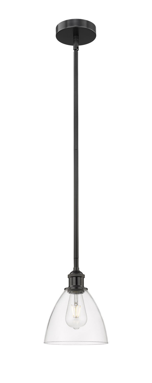 Innovations 616-1S-BK-GBD-752 One Light Mini Pendant, Matte Black