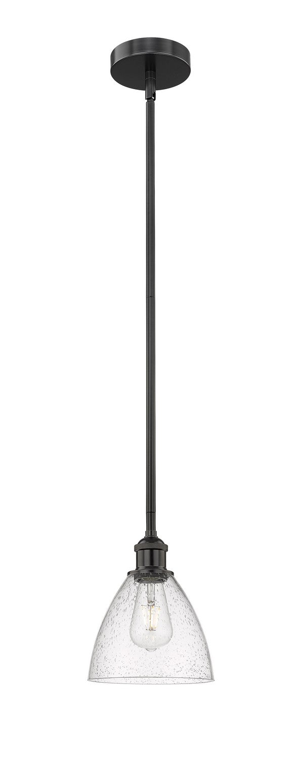 Innovations 616-1S-BK-GBD-754 One Light Mini Pendant, Matte Black