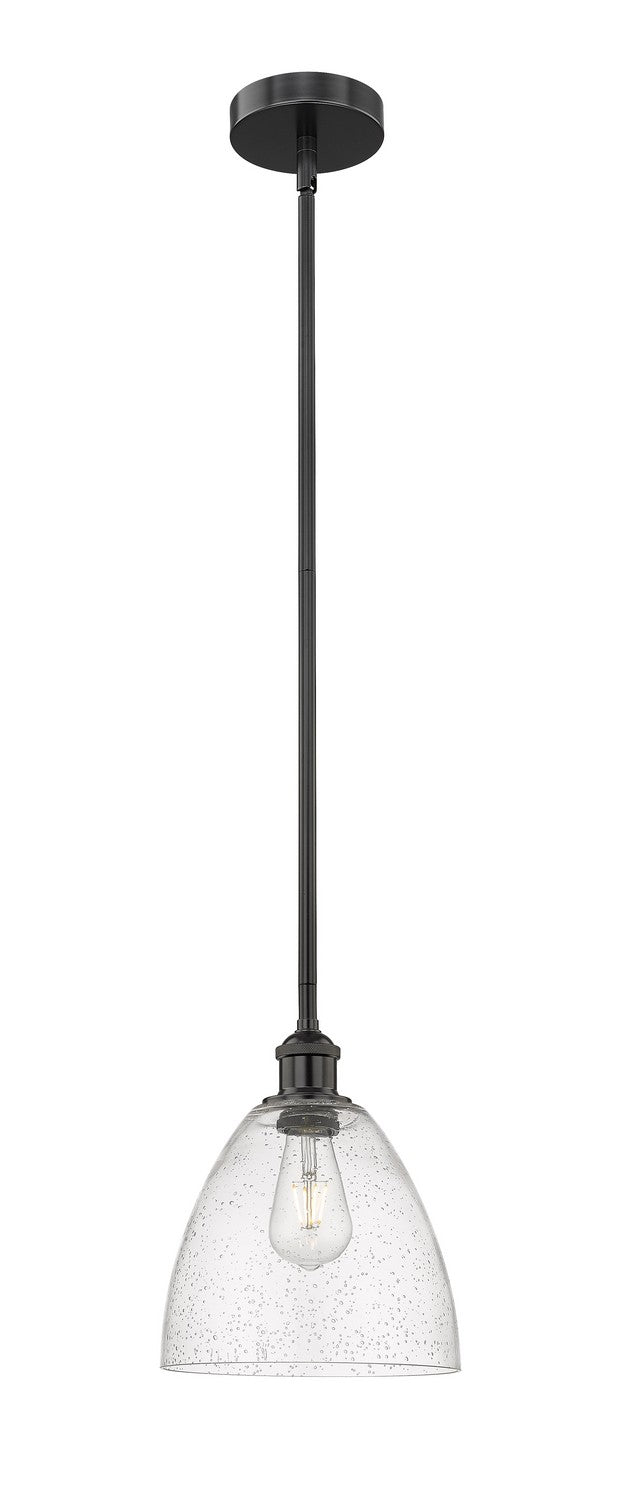 Innovations 616-1S-BK-GBD-94 One Light Mini Pendant, Matte Black