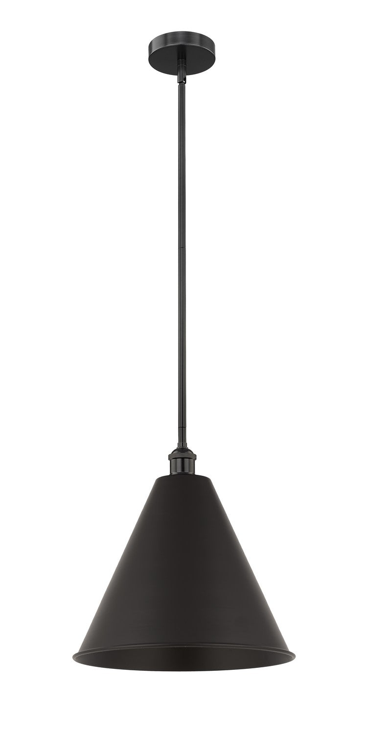 Innovations 616-1S-BK-MBC-16-BK One Light Mini Pendant, Matte Black