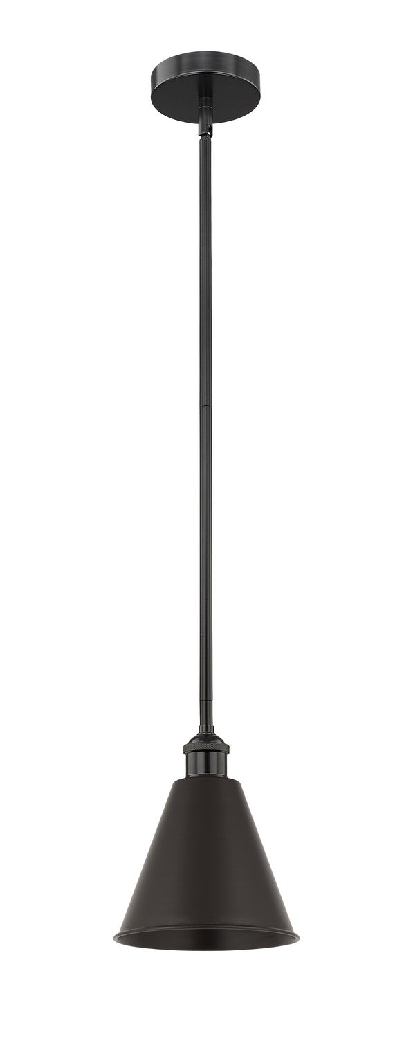 Innovations 616-1S-BK-MBC-8-BK One Light Mini Pendant, Matte Black