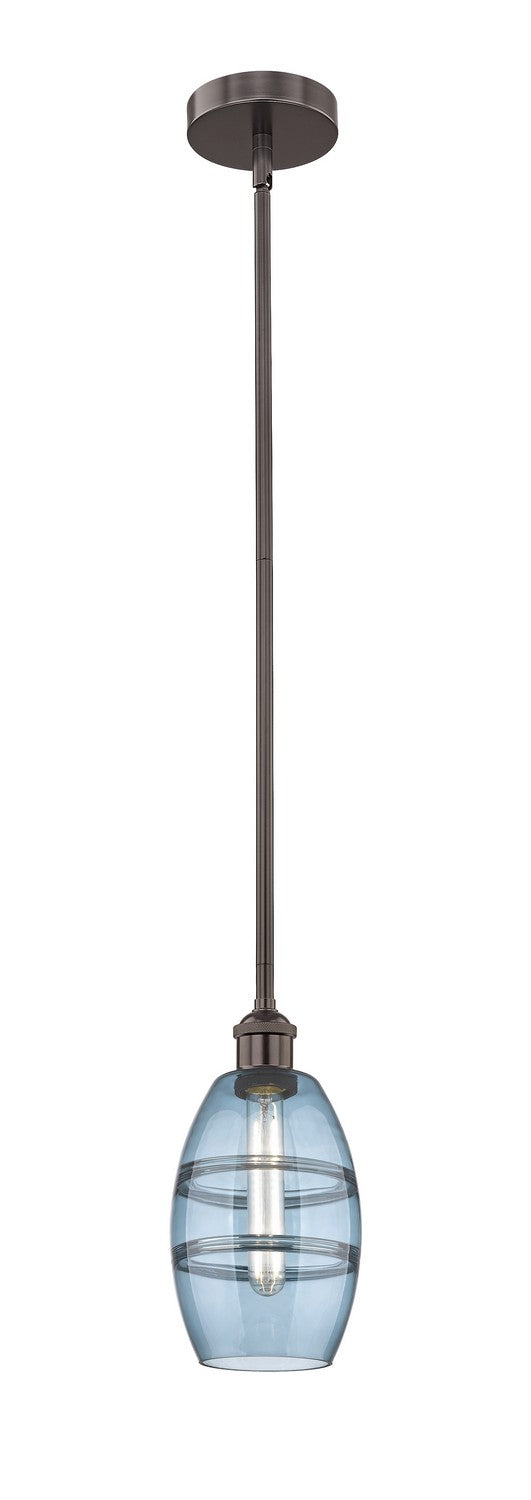 Innovations 616-1S-OB-G557-6BL One Light Mini Pendant, Oil Rubbed Bronze
