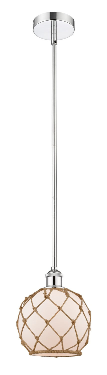 Innovations 616-1S-PC-G121-8RB One Light Mini Pendant, Polished Chrome