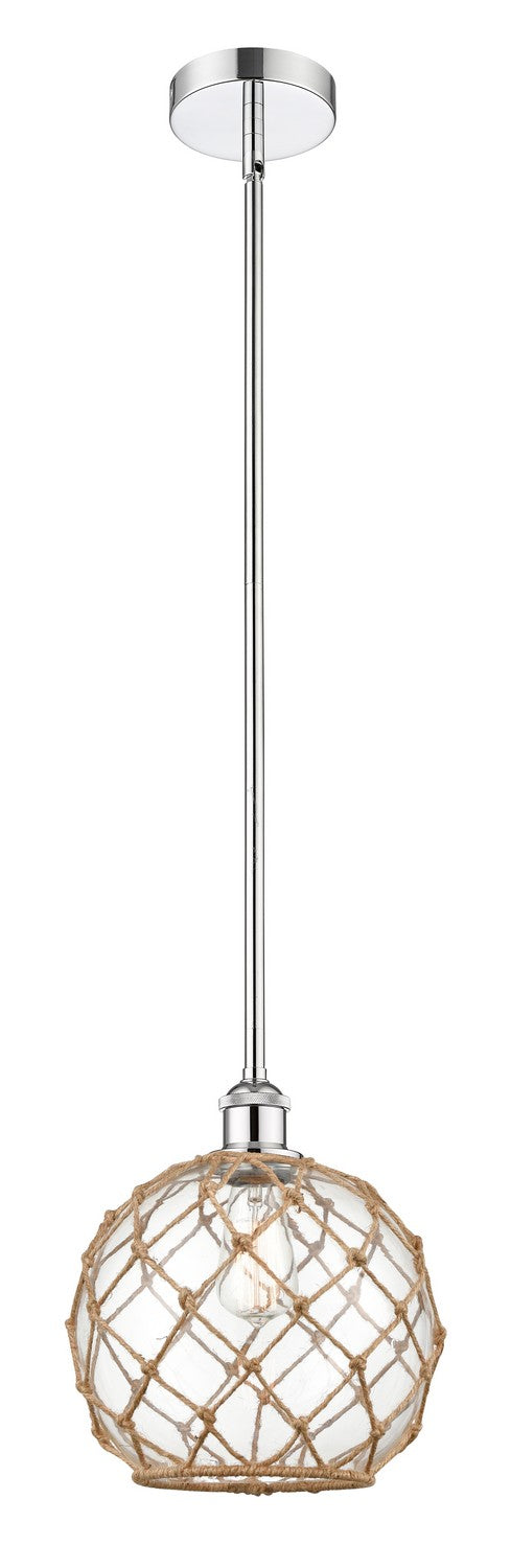 Innovations 616-1S-PC-G122-10RB One Light Mini Pendant, Polished Chrome