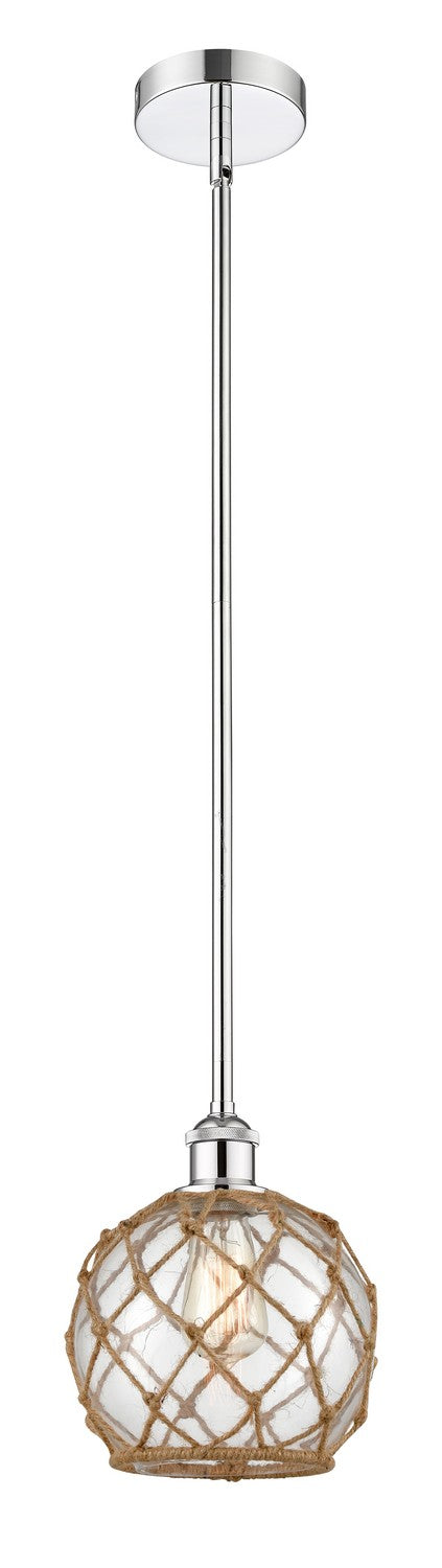 Innovations 616-1S-PC-G122-8RB One Light Mini Pendant, Polished Chrome
