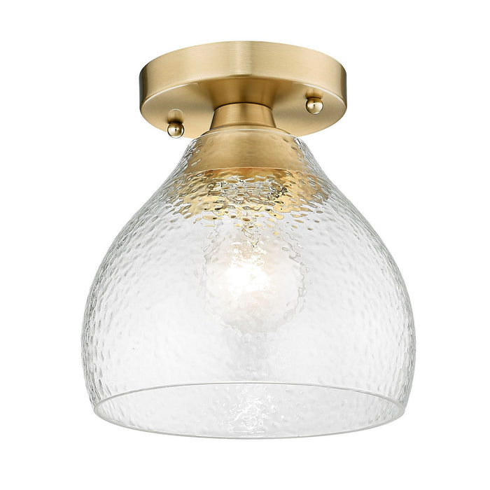 Golden 1094-SF BCB-HCG One Light Semi-Flush Mount, Brushed Champagne Bronze