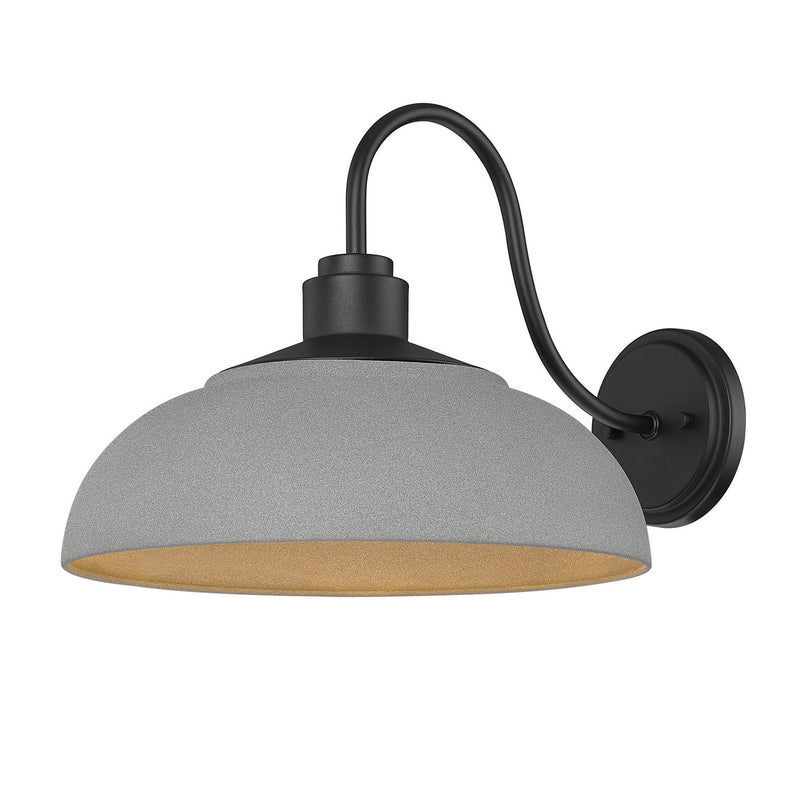 Golden 2866-OWL NB-NG One Light Outdoor Wall Sconce, Natural Black