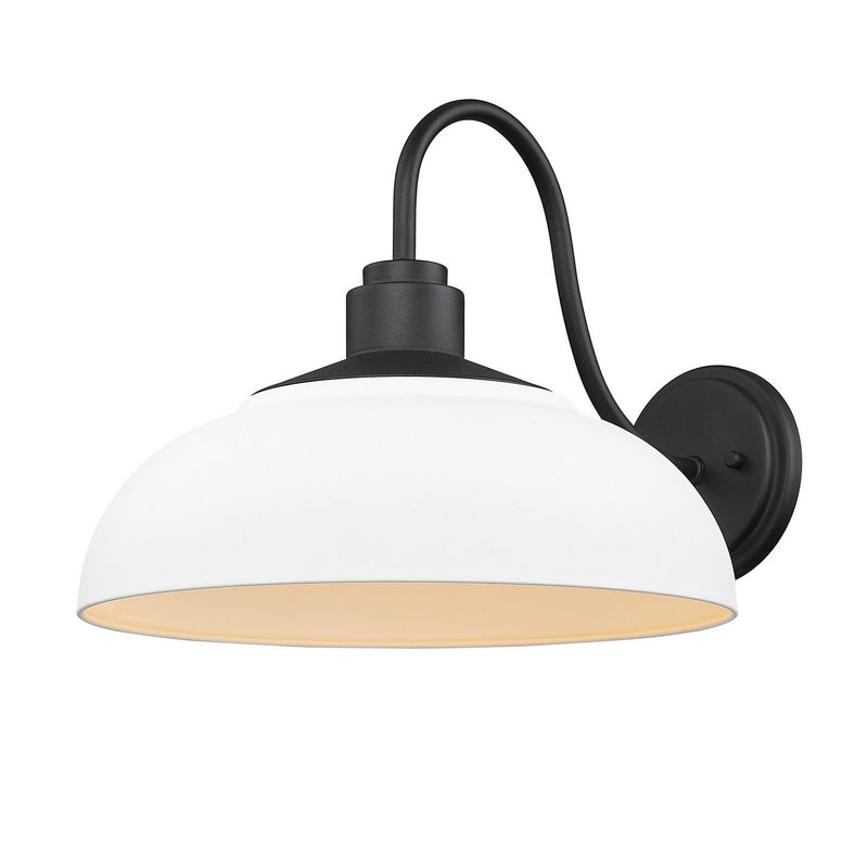 Golden 2866-OWL NB-NWT One Light Outdoor Wall Sconce, Natural Black