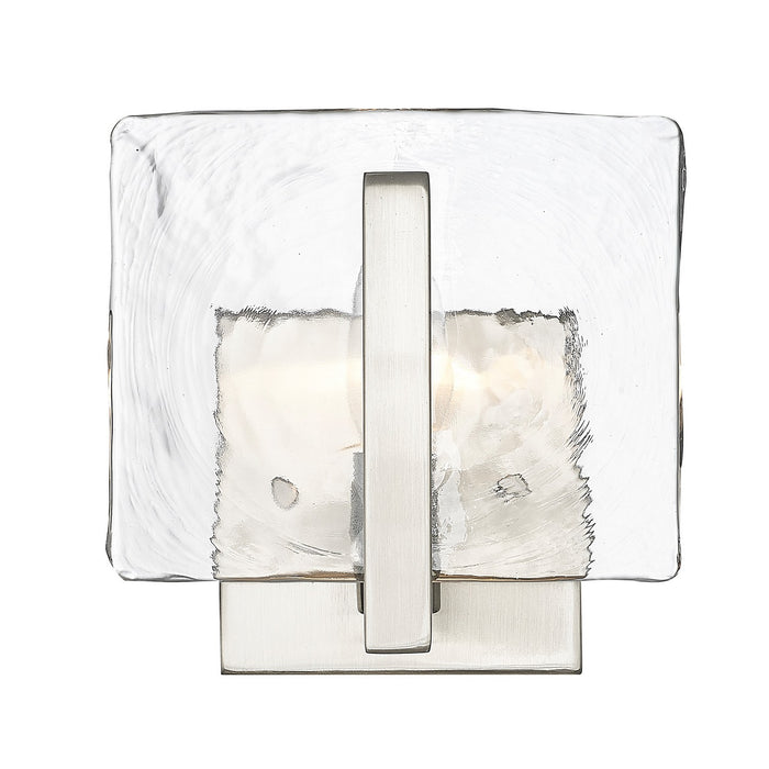 Golden 3164-1W PW-HWG One Light Wall Sconce, Pewter