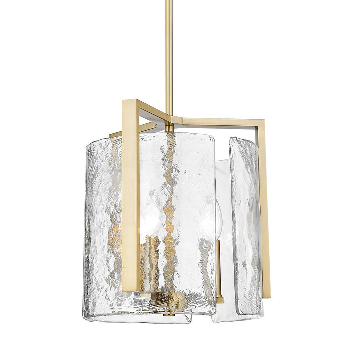 Golden 3164-3P BCB-HWG Three Light Pendant, Brushed Champagne Bronze