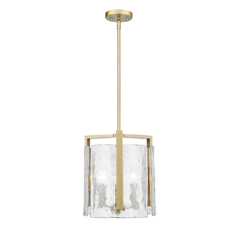 Golden 3164-3P BCB-HWG Three Light Pendant, Brushed Champagne Bronze