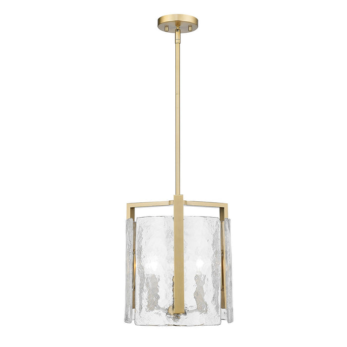 Golden 3164-3P BCB-HWG Three Light Pendant, Brushed Champagne Bronze