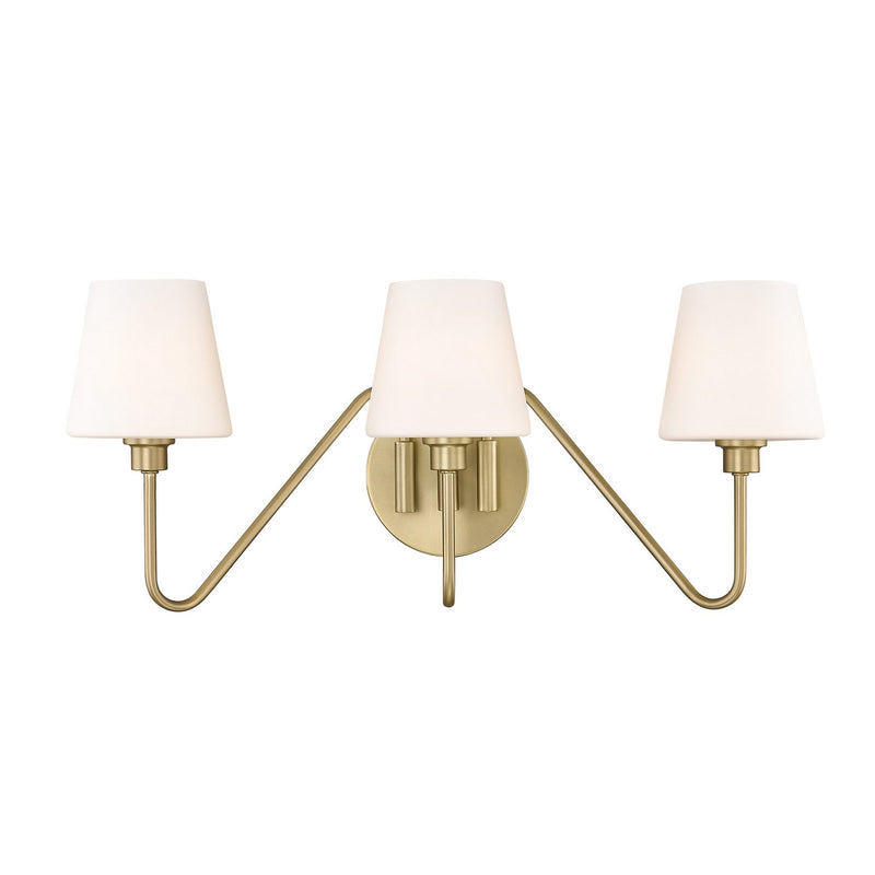 Golden 3690-BA3 BCB-OP Three Light Bath Vanity, Brushed Champagne Bronze