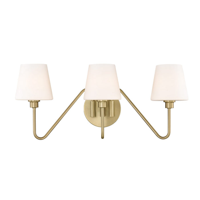 Golden 3690-BA3 BCB-OP Three Light Bath Vanity, Brushed Champagne Bronze
