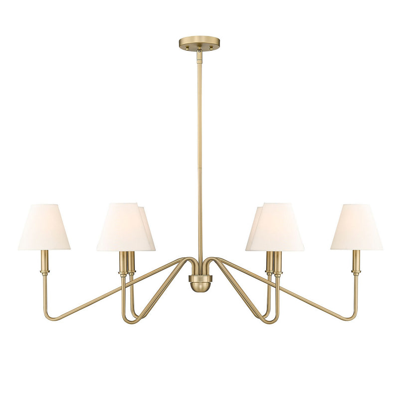 Golden 3690-LP BCB-IL Six Light Linear Pendant, Brushed Champagne Bronze