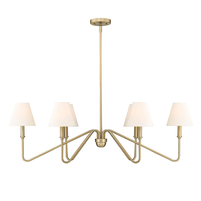 Golden 3690-LP BCB-IL Six Light Linear Pendant, Brushed Champagne Bronze