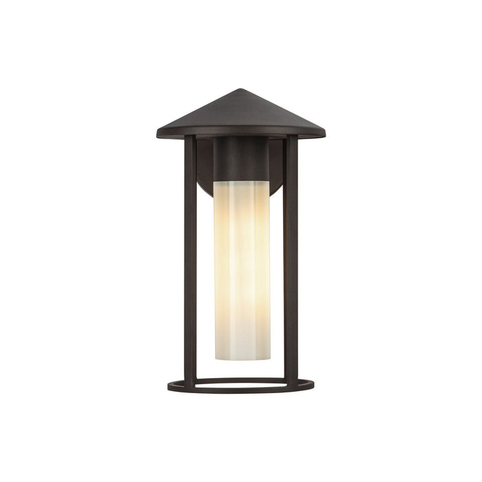 Alora EW526312BZGO One Light Exterior Wall Mount, Bronze/Glossy Opal Glass