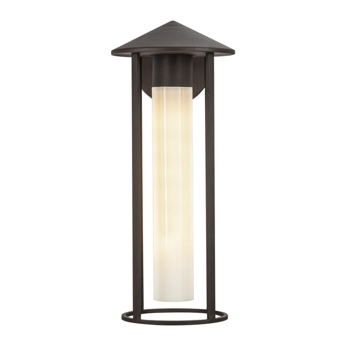Alora EW526318BZGO One Light Exterior Wall Mount, Bronze/Glossy Opal Glass