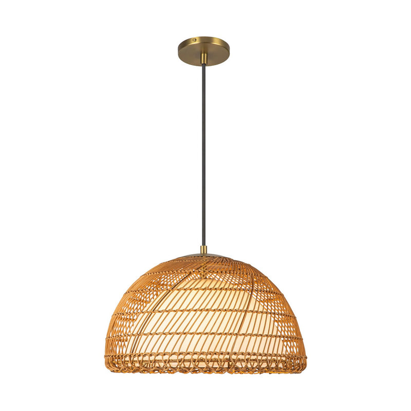 Alora PD631416BGOP One Light Pendant, Brushed Gold/Opal