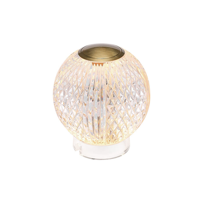 Alora TL321903NB LED Table Lamp, Natural Brass