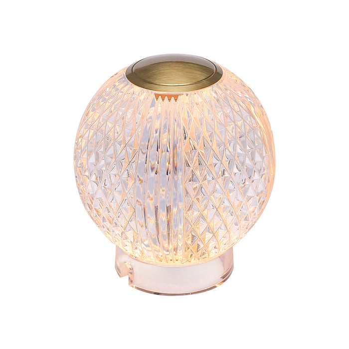 Alora TL321904NB LED Table Lamp, Natural Brass