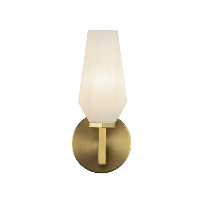 Alora WV424110BGOP One Light Wall Vanity, Brushed Gold/Opal Glass