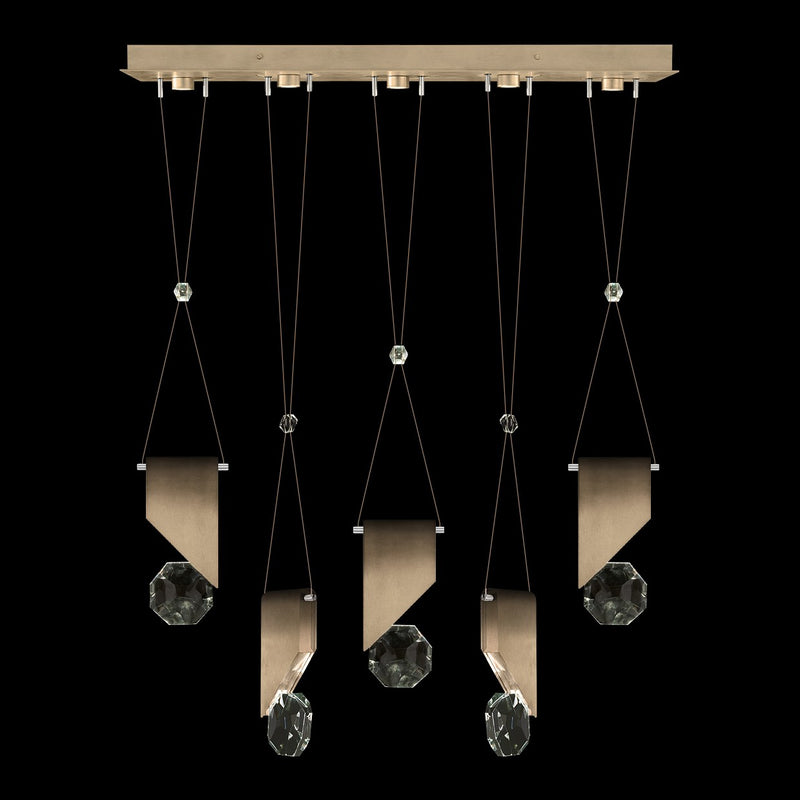 Fine Art 100006-3-11111 LED Linear Pendant, Bronze