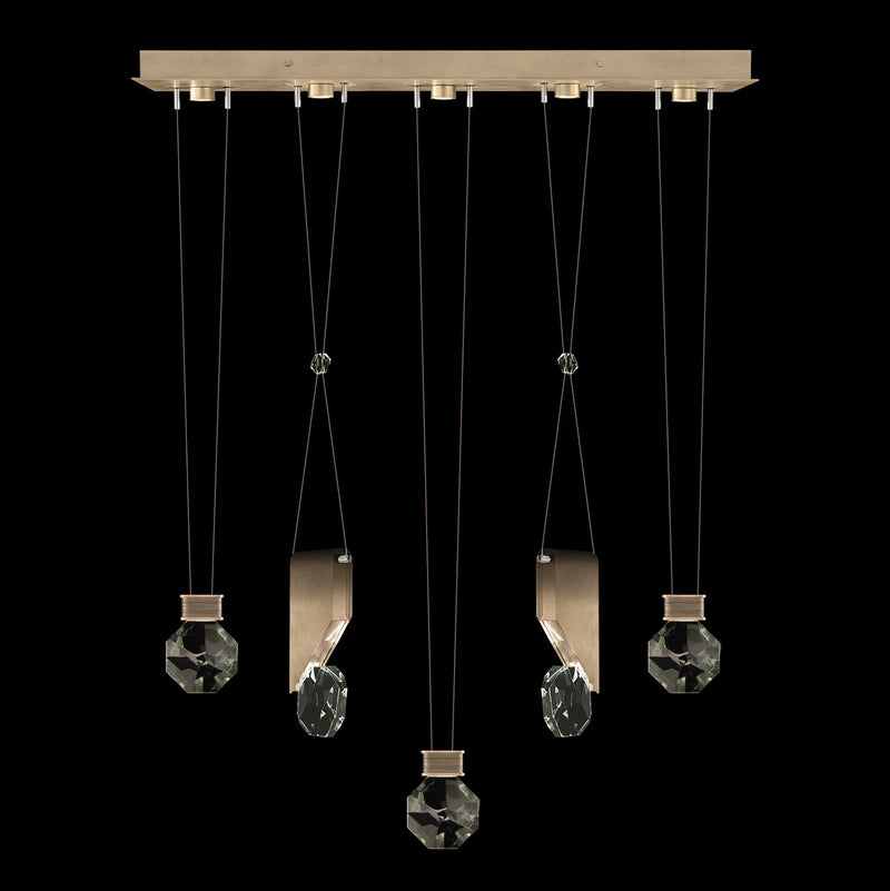 Fine Art 100006-3-11444 LED Linear Pendant, Bronze