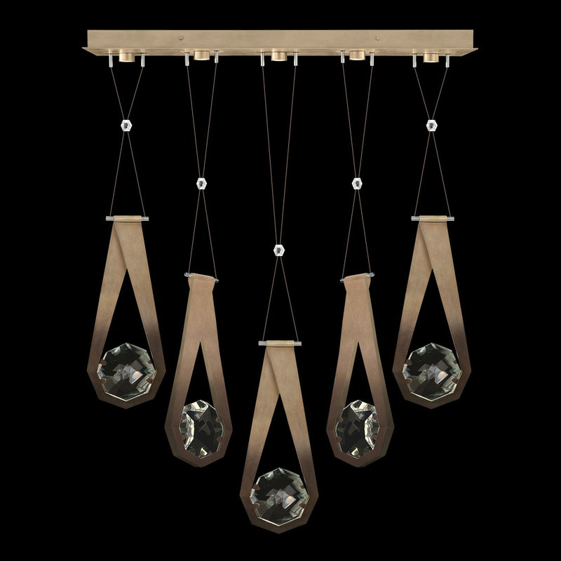 Fine Art 100006-3-22222 LED Linear Pendant, Bronze