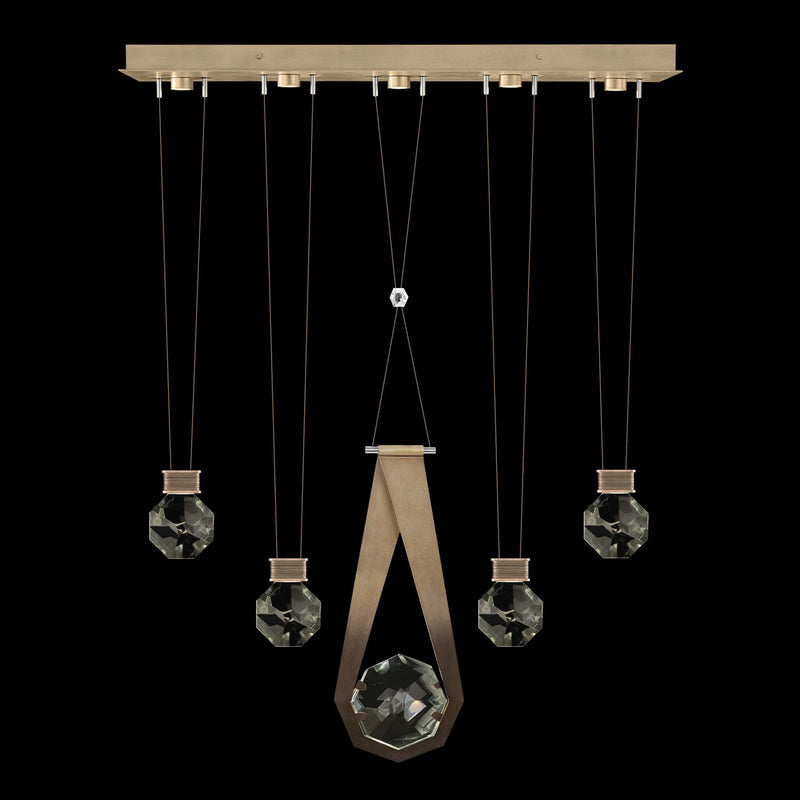 Fine Art 100006-3-24444 LED Linear Pendant, Bronze