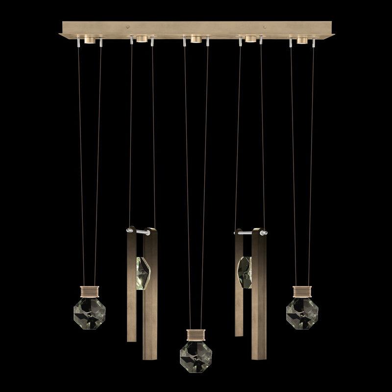 Fine Art 100006-3-33444 LED Linear Pendant, Bronze