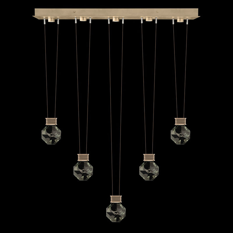 Fine Art 100006-3-44444 LED Linear Pendant, Bronze