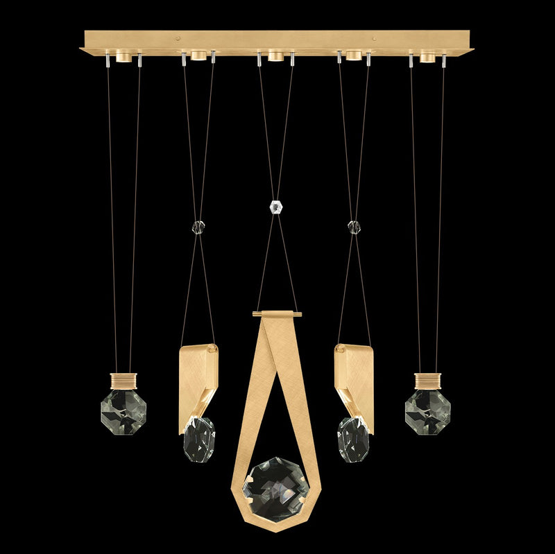 Fine Art 100006-5-11244 LED Linear Pendant, Gold
