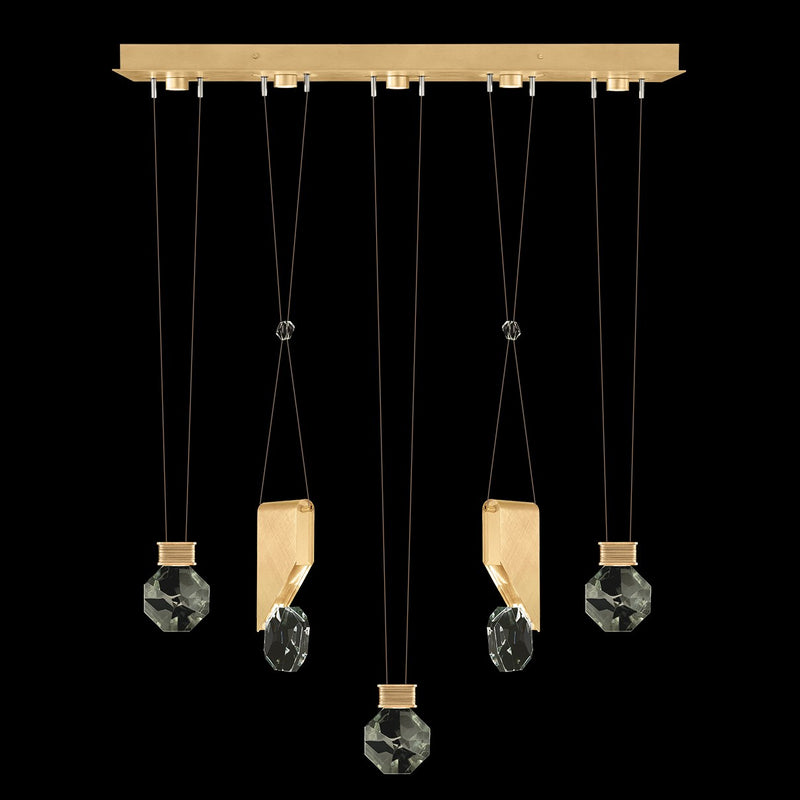 Fine Art 100006-5-11444 LED Linear Pendant, Gold